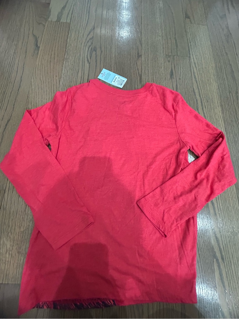 Cat & Jack Boys Dinosaur Shirt Size M (8/10) NWT Long Sleeve Red - Picture 3 of 3